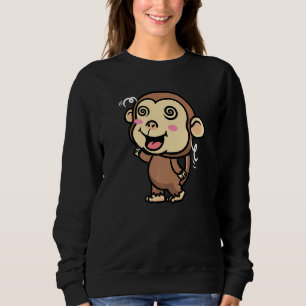 Niedlicher Affe Sweatshirt