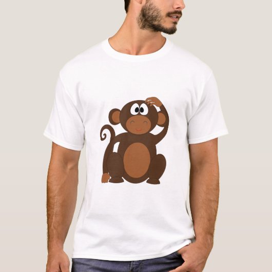 Niedlicher Affe T-Shirt (Vorderseite)