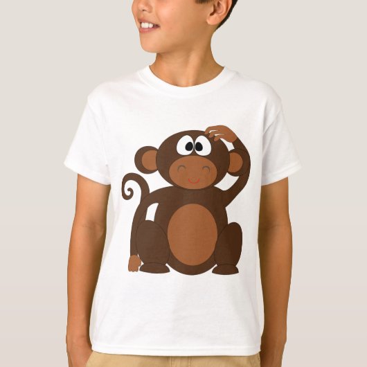Niedlicher Affe T-Shirt (Vorderseite)