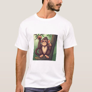 "Niedlicher Affe-T - Shirt - Adorable Dschungel An