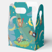 Niedlicher Affe und Bananen im Baummuster zum Gebu Geschenkschachtel (Geöffnet)