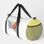 niedlicher Affe unter dem Pflaster Duffle Bag (Rechte Ecke)