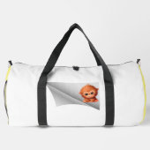 niedlicher Affe unter dem Pflaster Duffle Bag (Rückseite)