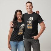 Niedlicher Affe vor dem Computer T-Shirt (Unisex)