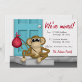 Niedlicher Affe vor der Haustür - Ankündigungen üb (Vorne/Hinten)