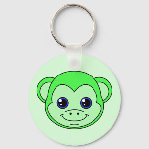 Niedlicher Affengrün Schlüsselanhänger