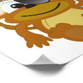 Niedlicher Affenpirat Poster (Ecke)