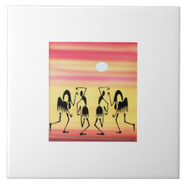 Niedlicher afrikanischer Break Tanz Fliese