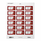 Niedlicher afrikanischer Weihnachtsjunge Cartoon Adressaufkleber (Vorne)