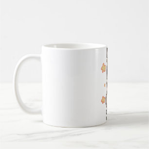 Niedlicher afrikanischer Wildhund zeichne Kaffeetasse