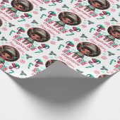 Niedlicher Afroamerikaner Elf Girl Geschenkpapier (Ecke)