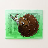 Niedlicher Afroamerikaner Puzzle (Horizontal)