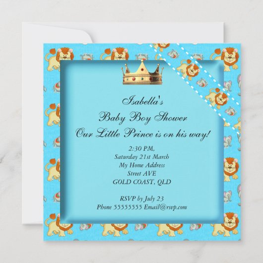 Niedlicher Afroamerikanischer Baby-Duschkopf Blue Einladung (Rückseite)