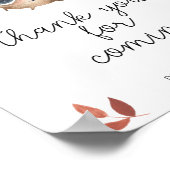 Niedlicher agarischer Pilz - Danke, dass du gekomm Poster (Ecke)