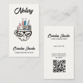 Niedlicher Agent für Berufliche Notar-Kreditsignie Visitenkarte (Vorne/Hinten)