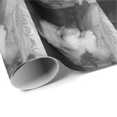 Niedlicher Akita-Hund, der Geschenkpapier (Rolleneckpunkt)