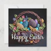 Niedlicher Aktionskorb für kreatives Glück Karte (Vorderseite)