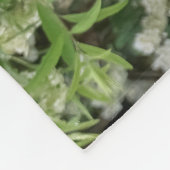 Niedlicher Alaskan Malamute Dog Welpe in Blume Fot Fleecedecke (Ecke)