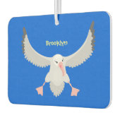 Niedlicher Albatross-Vogel mit Cartoon Autolufterfrischer (Links)