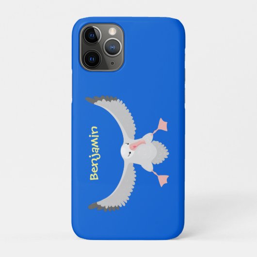 Niedlicher Albatross-Vogel mit Cartoon Case-Mate iPhone Hülle (Rückseite)