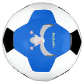 Niedlicher Albatross-Vogel mit Cartoon Fußball (Gedreht)