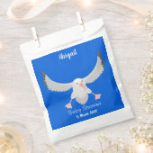 Niedlicher Albatross-Vogel mit Cartoon Geschenktütchen (Ausgeschnitten)