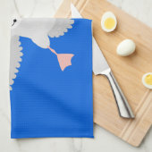 Niedlicher Albatross-Vogel mit Cartoon Geschirrtuch (Viertel Falte)