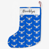 Niedlicher Albatross-Vogel mit Cartoon Kleiner Weihnachtsstrumpf (Rückseite)