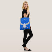 Niedlicher Albatross-Vogel mit Cartoon Tasche (Am Model)