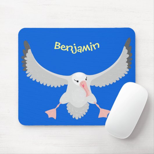 Niedlicher Albatrossvogel mit Cartoon Mousepad (Mit Mouse)