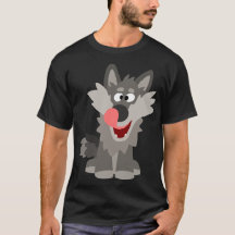 Niedlicher Alberner Cartoon Wolf