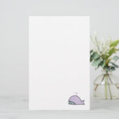 niedlicher alberner Lavendelwal Briefpapier (Stehend Vorderseite)