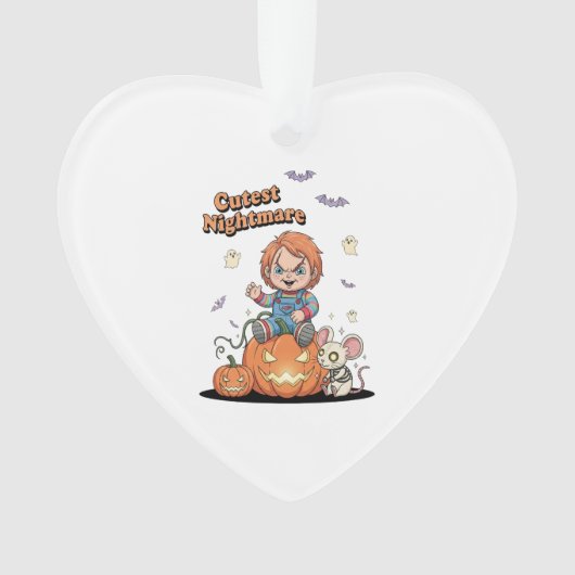 Niedlicher Albtraum Chucky Halloween Ornament (Vorderseite)