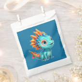Niedlicher Alien-Drache, türkis - Geschenktütchen (Ausgeschnitten)