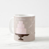 Niedlicher alles Gute zum Geburtstagkuchen Kaffeetasse (Vorderseite Links)