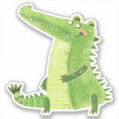 Niedlicher Alligator Aufkleber (Vorderseite)