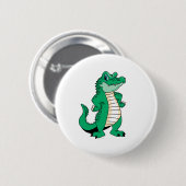 Niedlicher Alligator Button (Vorne & Hinten)