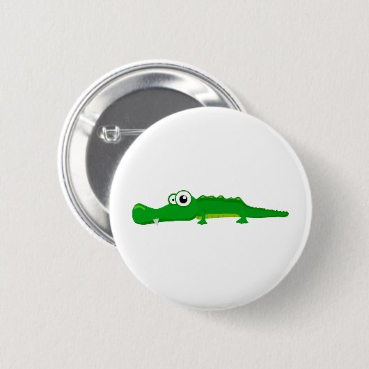 Niedlicher Alligator Button (Vorne & Hinten)