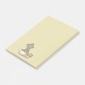 Niedlicher Alligator-Cartoon Hatching von Eggshell Post-it Klebezettel (angewinkelt)
