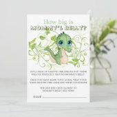 Niedlicher Alligator Grün wie groß ist Mama's Bauc (Stehend Vorderseite)