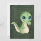 Niedlicher Alligator Grün wie groß ist Mama's Bauc (Rückseite)