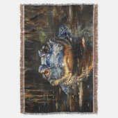 Niedlicher Alligator in der Florida Everglades Mal Decke (Vorderseite Vertikal)