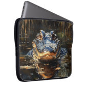 Niedlicher Alligator in der Florida Everglades Mal Laptopschutzhülle (Vorne Rechts)
