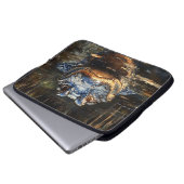 Niedlicher Alligator in der Florida Everglades Mal Laptopschutzhülle (Vorne Knopf)