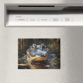 Niedlicher Alligator in der Florida Everglades Mal Magnet (In Situ (Geschirrspüler))