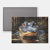 Niedlicher Alligator in der Florida Everglades Mal Magnet (Vorderseite/Rückseite)