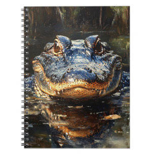 Niedlicher Alligator in der Florida Everglades Mal Notizblock