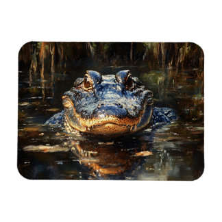 Niedlicher Alligator in Florida Everglades Flexibl Magnet