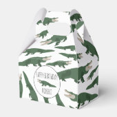 Niedlicher Alligator-Krokodil-Muster-Individuelle Geschenkschachtel (Rückseite)