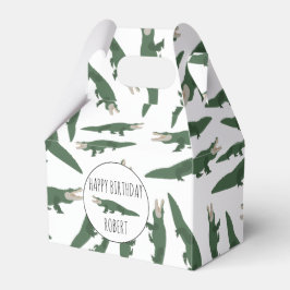 Niedlicher Alligator-Krokodil-Muster-Individuelle Geschenkschachtel